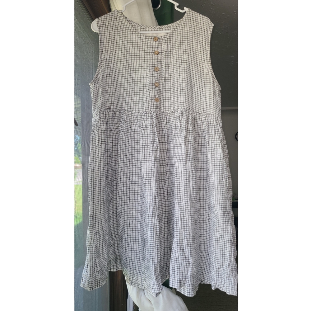 notPERFECTLINEN White Ruffled Tiered Midi Sundress